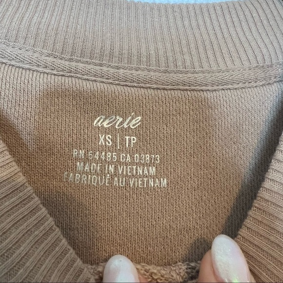 NWOT Aerie Zebra Pullover Crew Neck with Side Slits Small - Picture 6 of 6